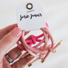 ink hair ties with gold metal detail